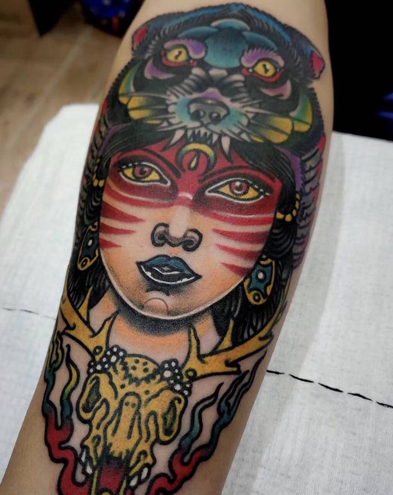 永夜刺青纹身图片_手臂纹身图案