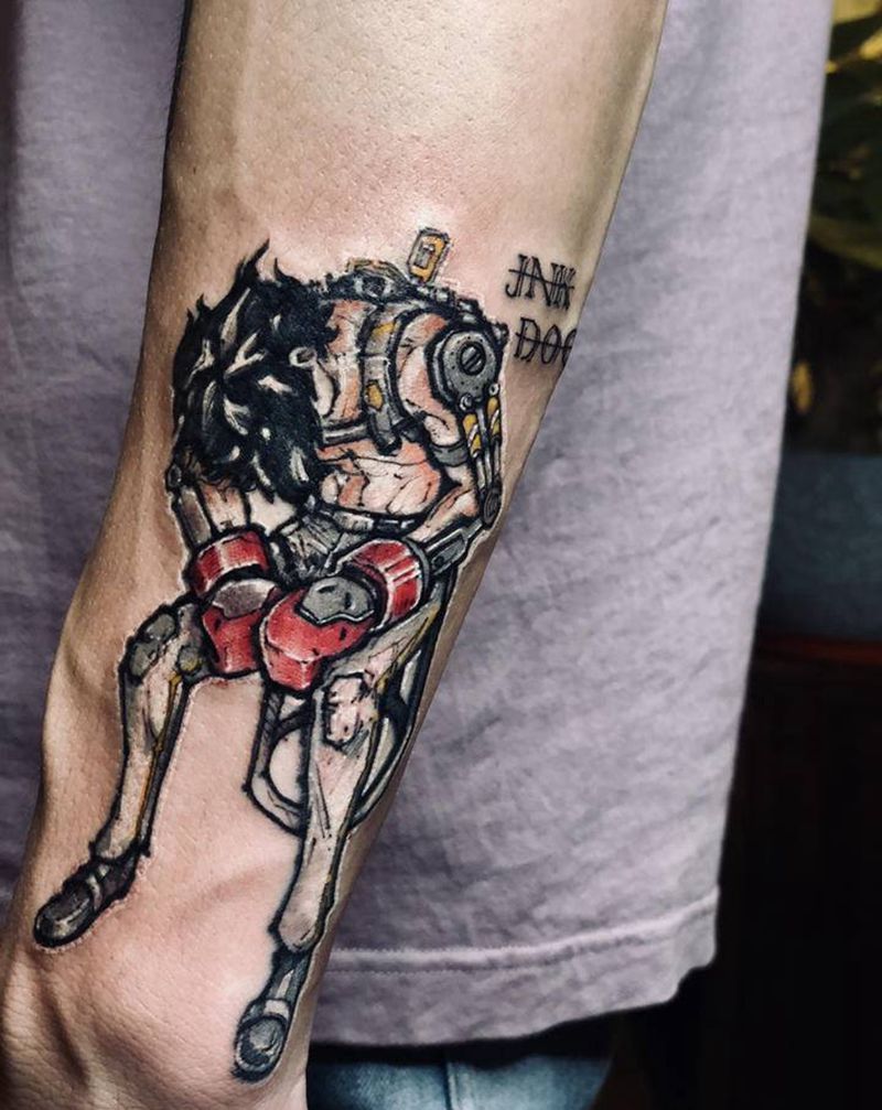 MEGALOBOX纹身图片_手臂水彩New School纹身图案