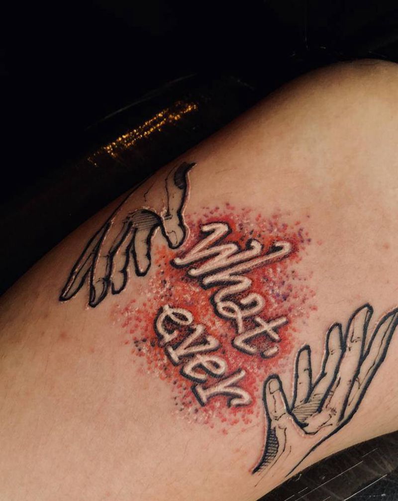 帅哥自己设计纹身图片_手臂几何点刺纹身图案