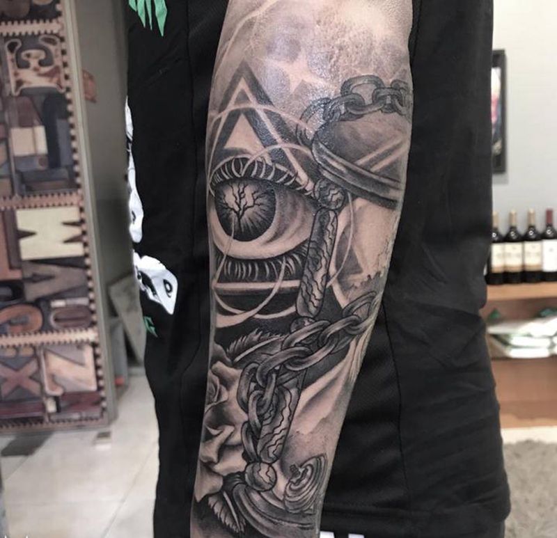 原创欧美写实纹身图片_手臂欧美写实原创纹身图案