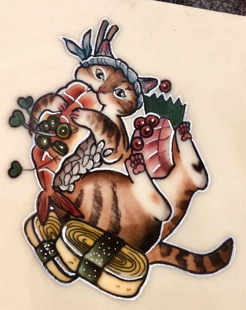 学员近期练习作品纹身图片_手臂New SchoolOld School纹身图案