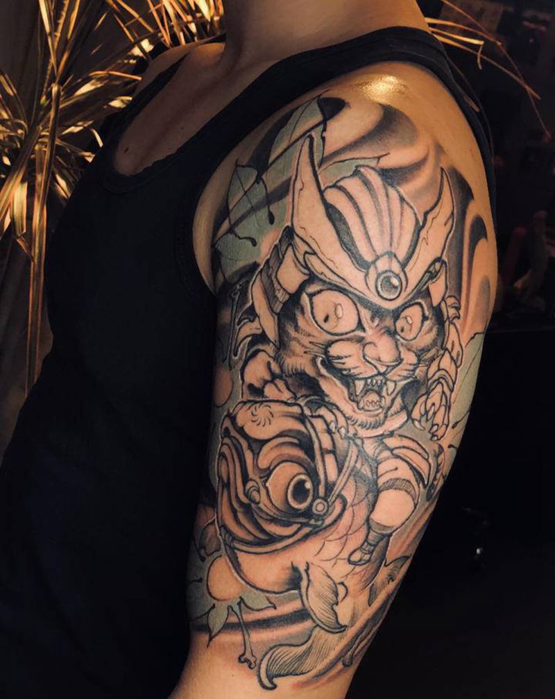 期待上色后效果纹身图片_手臂New SchoolOld School纹身图案