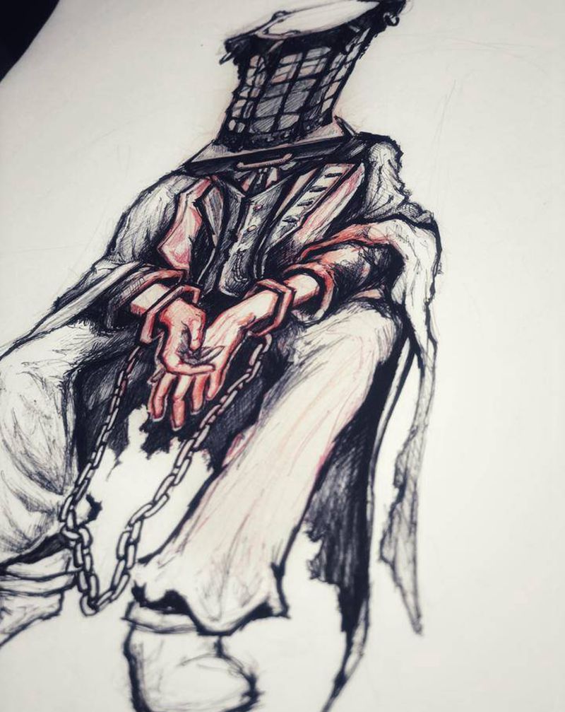 原创设计噩梦纹身图片_手臂点刺欧美写实纹身图案