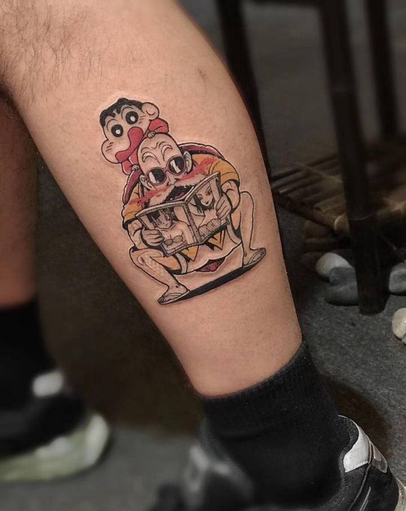 浩然出品纹身图片_脚部点刺几何纹身图案