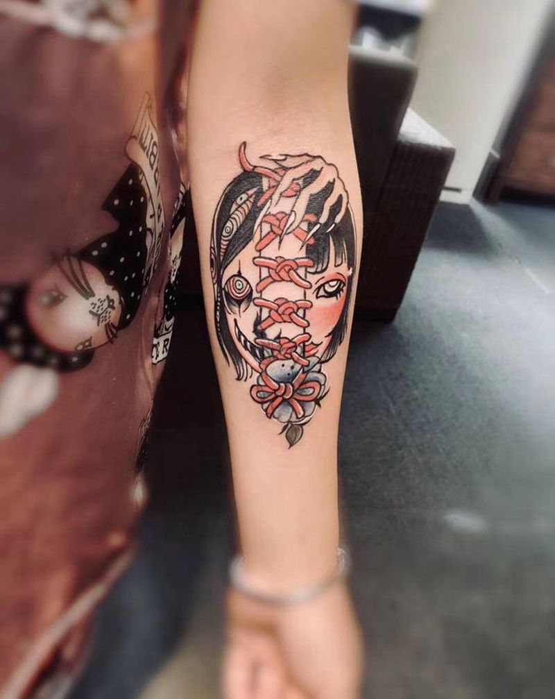 小涛出品纹身图片_手臂New School纹身图案