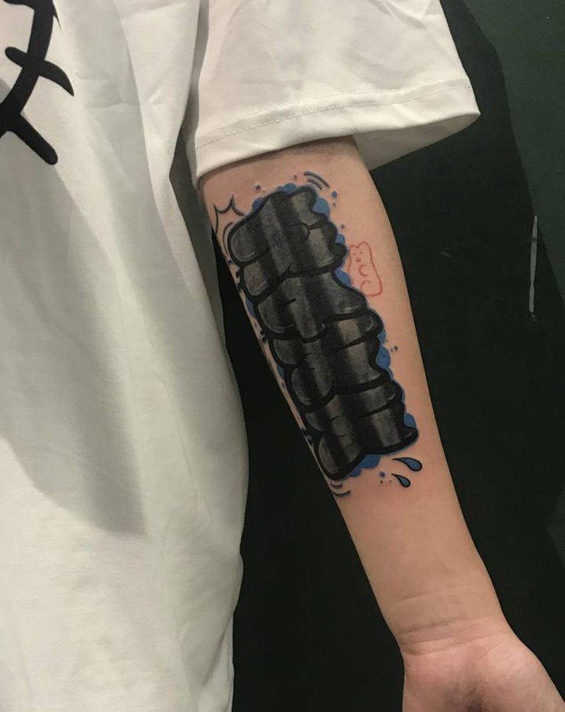 原创涂鸦纹身纹身图片_手臂涂鸦纹身图案