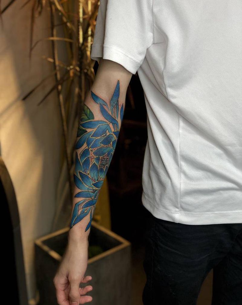 旧图覆盖～未完成纹身图片_手臂新传统纹身图案