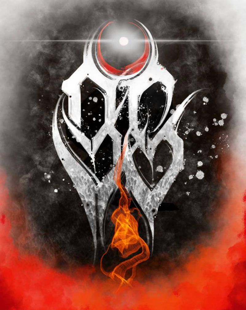 花体※95※纹身图片_胸部肩部水墨花体字纹身图案