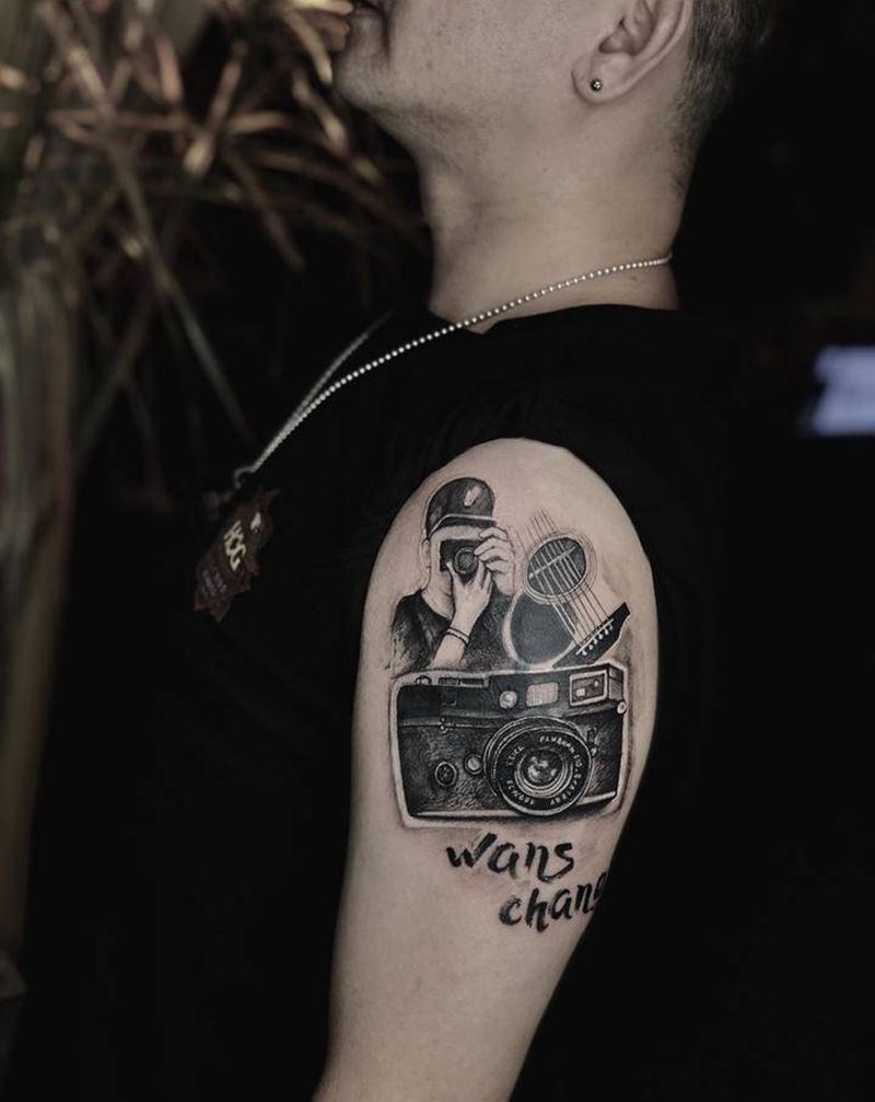 旧图覆盖纹身图片_手臂点刺欧美写实纹身图案