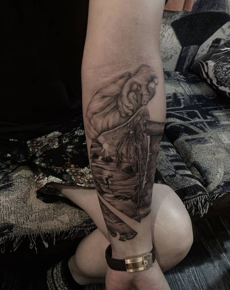 未完，夏日亲情纹身图片_手部手臂点刺纹身图案