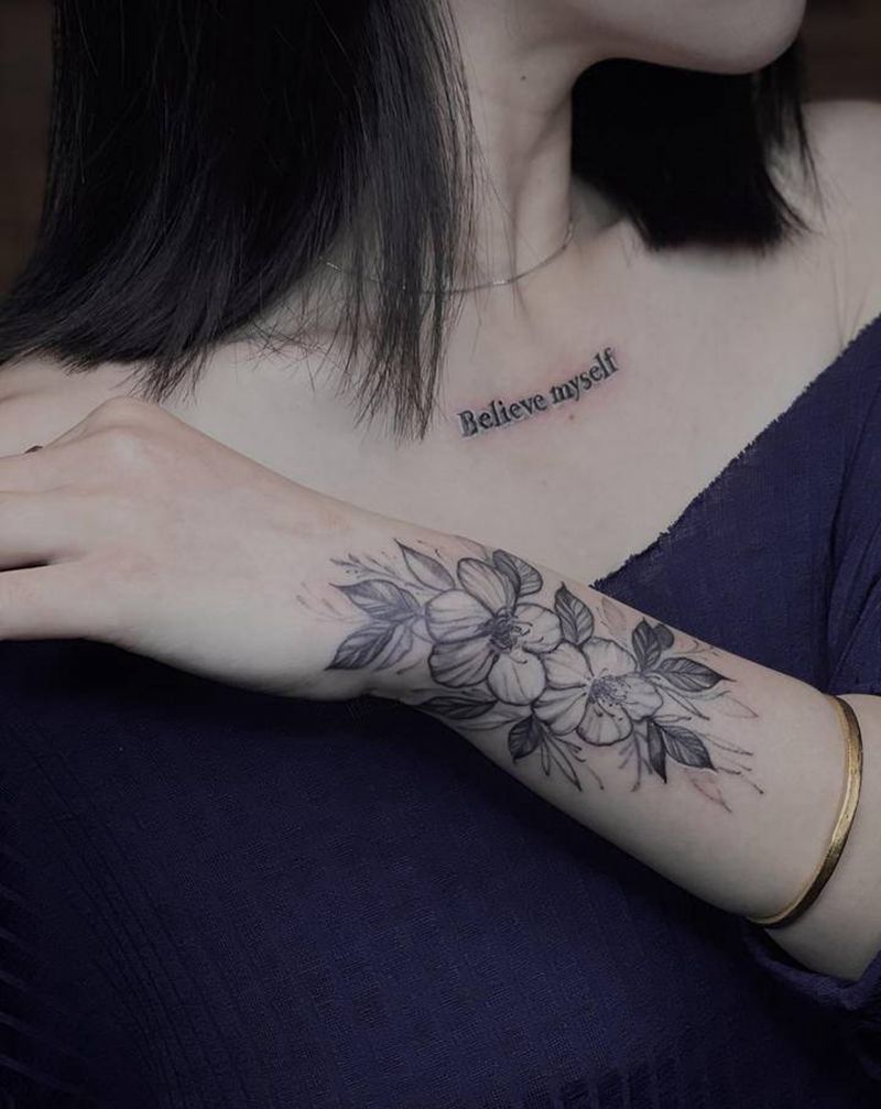 旧图修改覆盖纹身图片_手臂点刺纹身图案