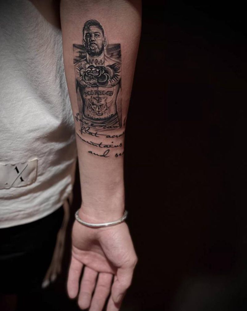 拳击手纹身图片_点刺欧美写实纹身图案