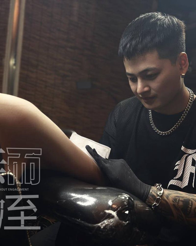 顾客体验纹身图片_手臂几何纹身图案