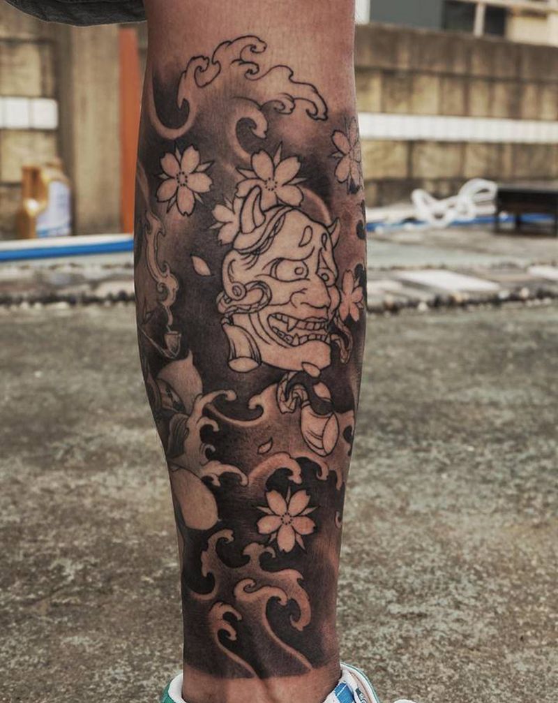 传统未完纹身图片_传统纹身图案