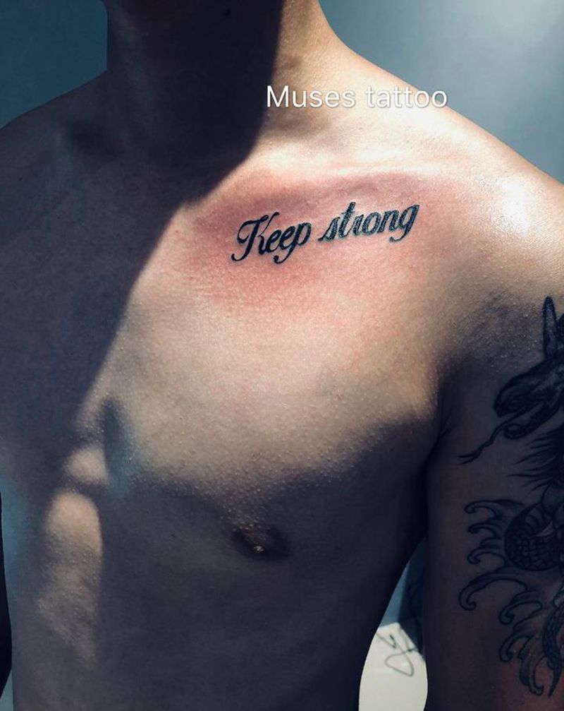 作品纹身图片_肩部Old School纹身图案