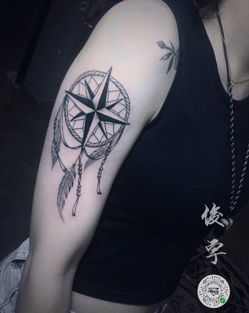捕梦网纹身图片_手臂纹身图案