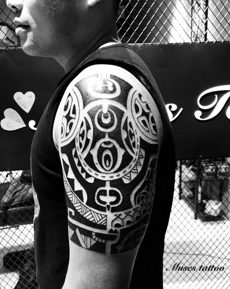 强森臂纹身图片_图腾纹身图案