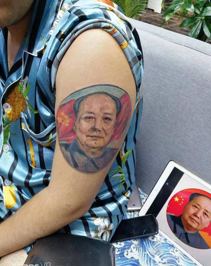 特殊的礼物纹身图片_手臂纹身图案