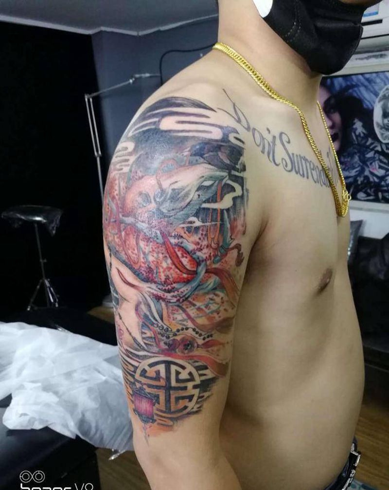 圆满纹身图片_手臂纹身图案