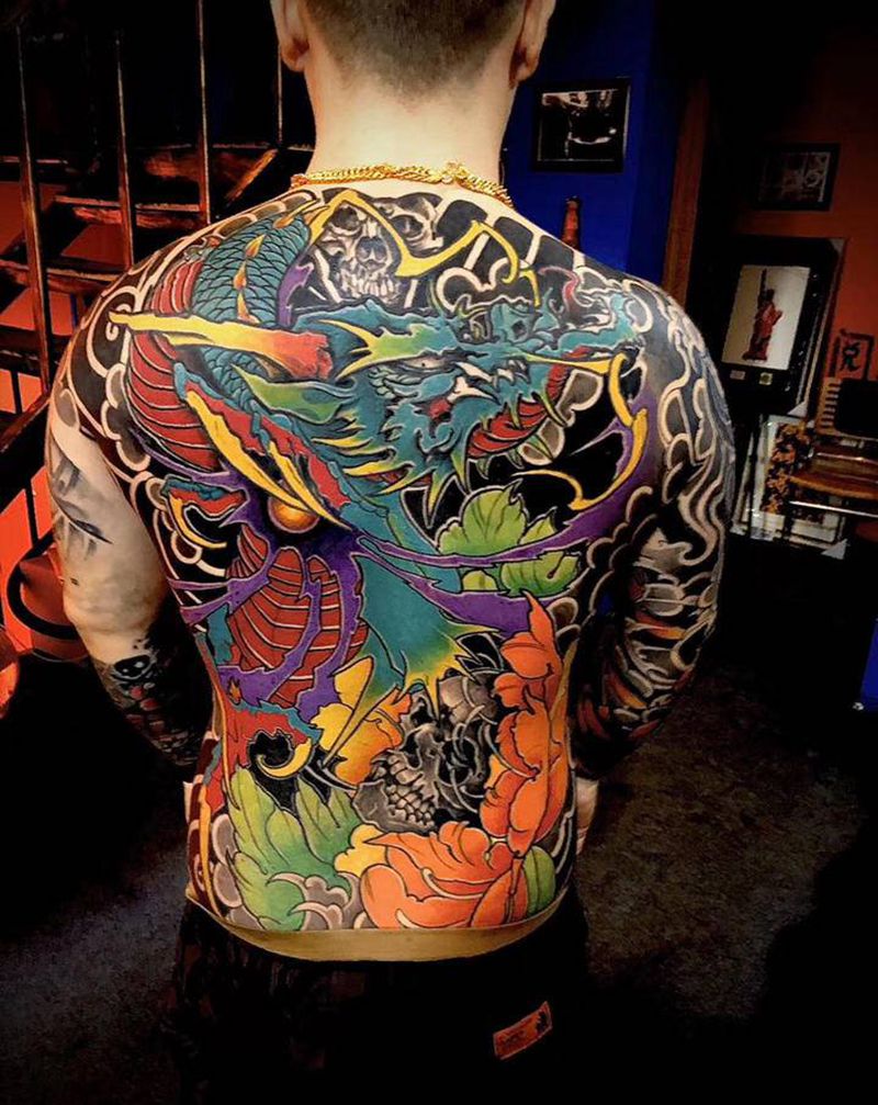 老传统久作品纹身图片_老传统纹身图案