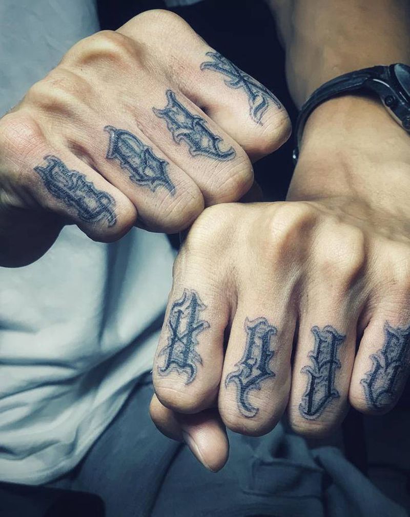 #字体#作品系列2⃣️纹身图片_手臂腿部花体字纹身图案