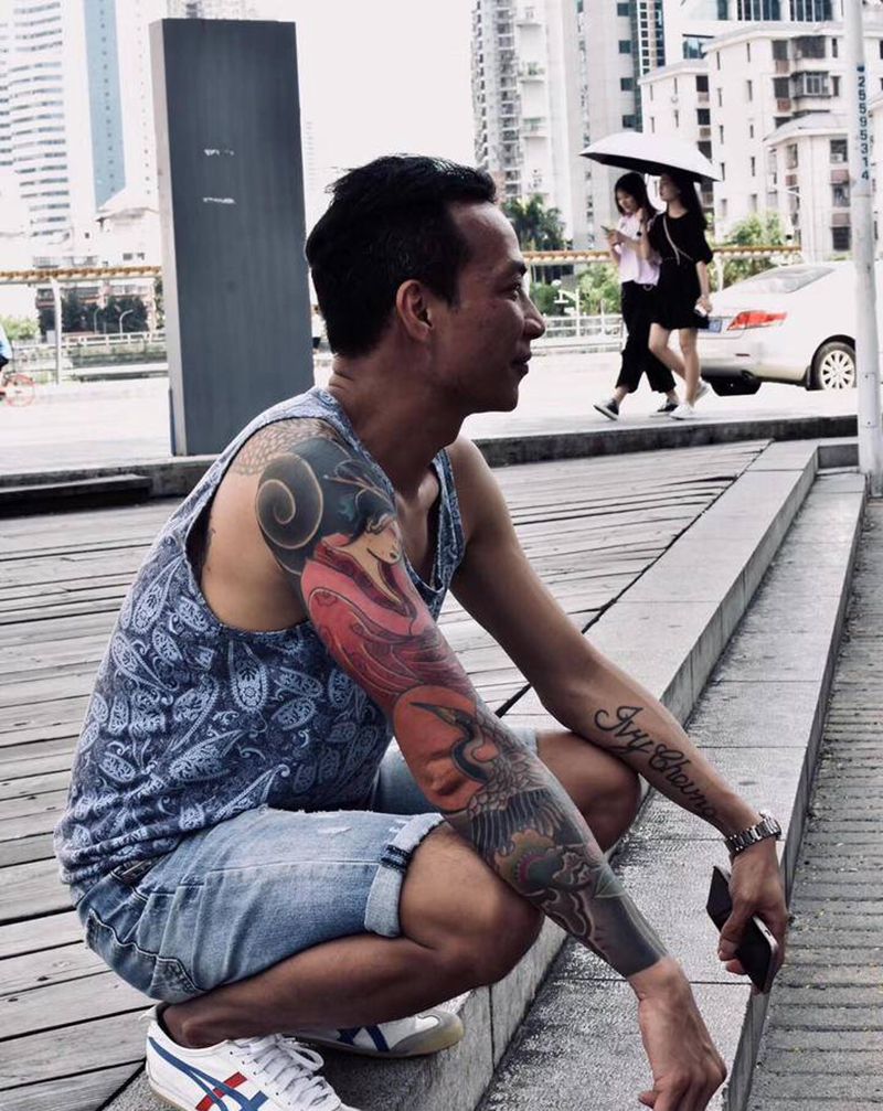 传统花臂纹身图片_老传统纹身图案