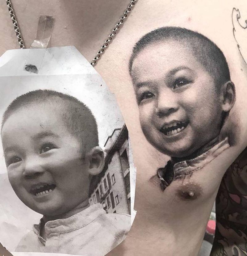 .纹身图片_胸部纹身图案