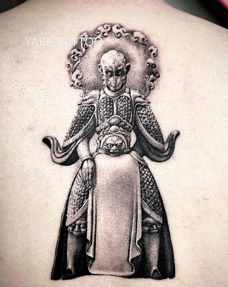 .纹身图片_背部新传统欧美写实纹身图案