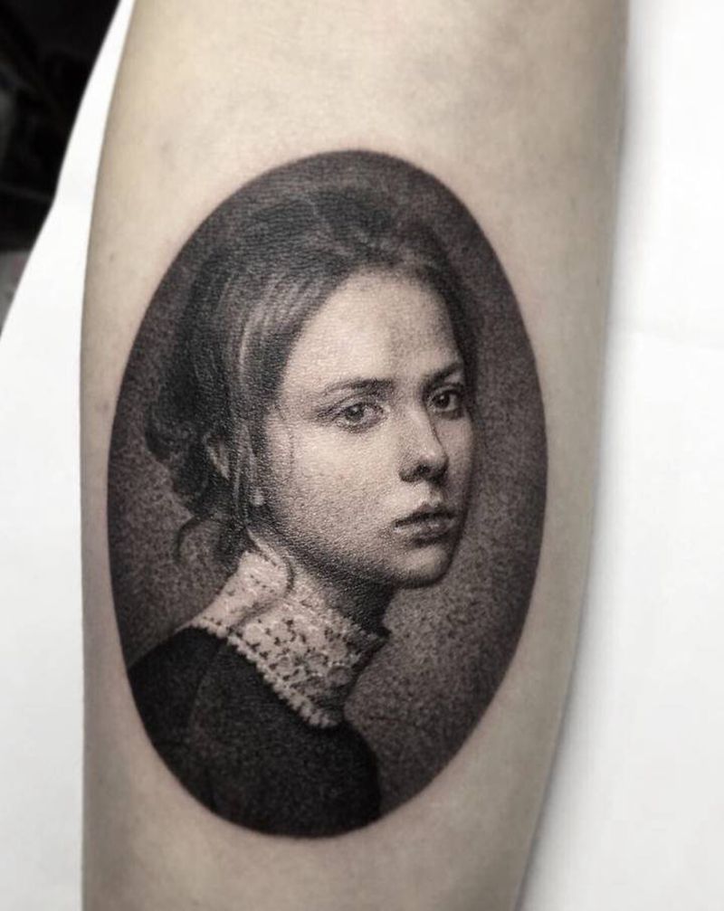 .纹身图片_手臂欧美写实纹身图案