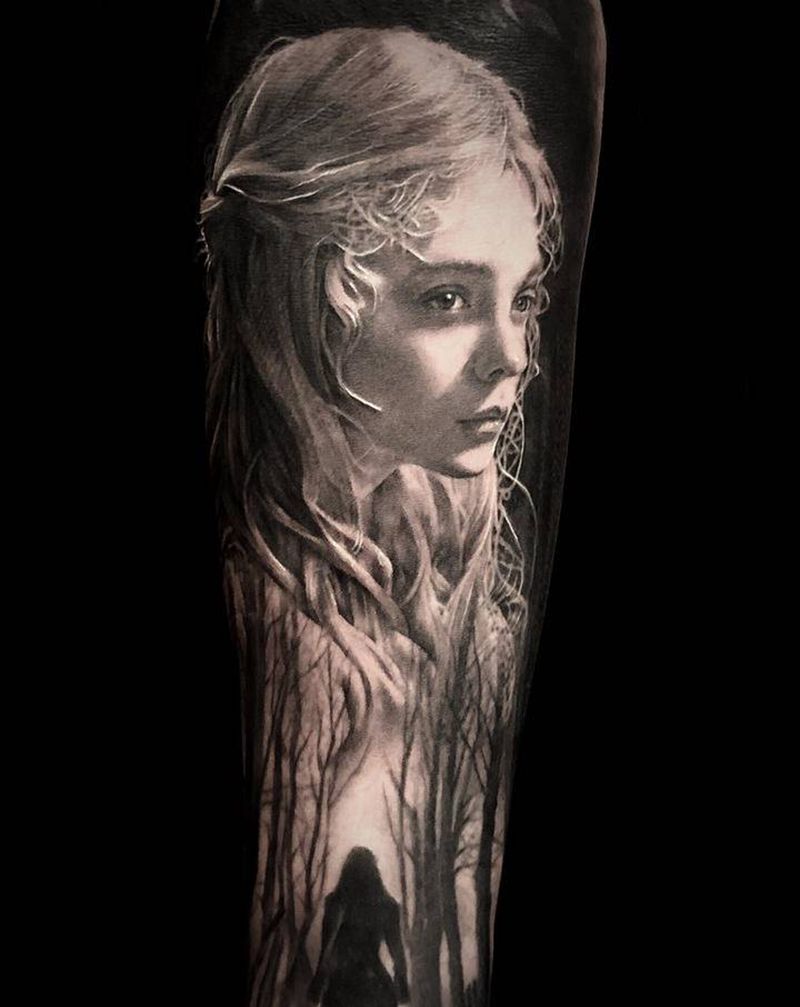 .纹身图片_手臂欧美写实纹身图案