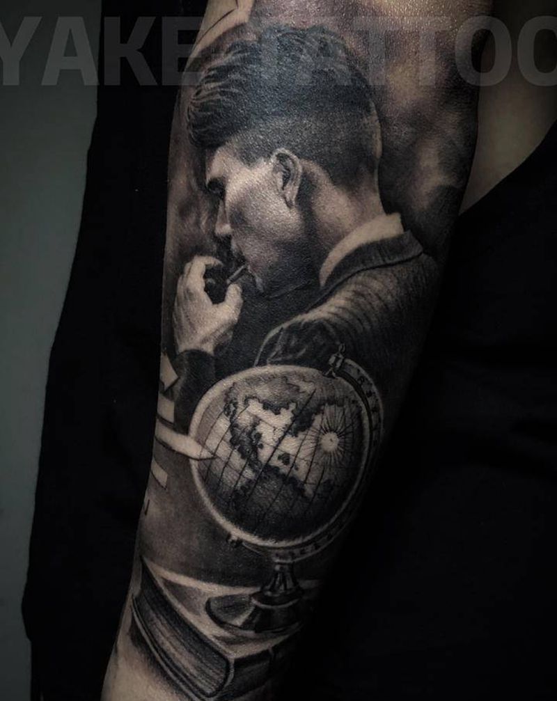 .纹身图片_手臂欧美写实纹身图案