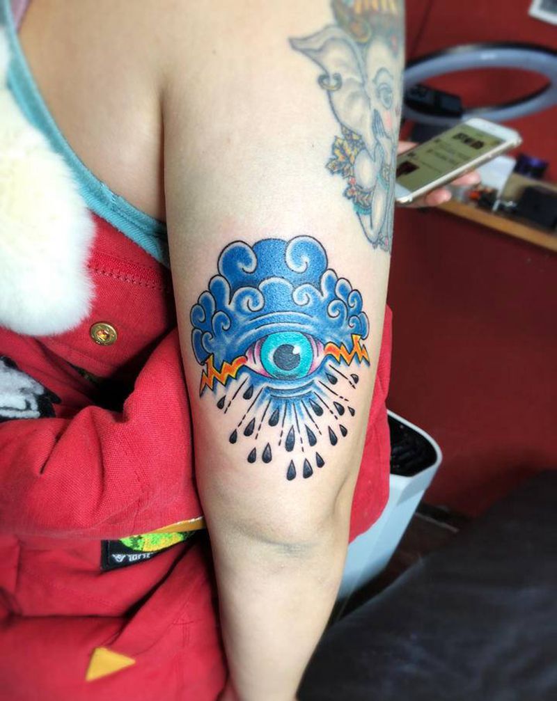 天空之眼纹身图片_School纹身图案
