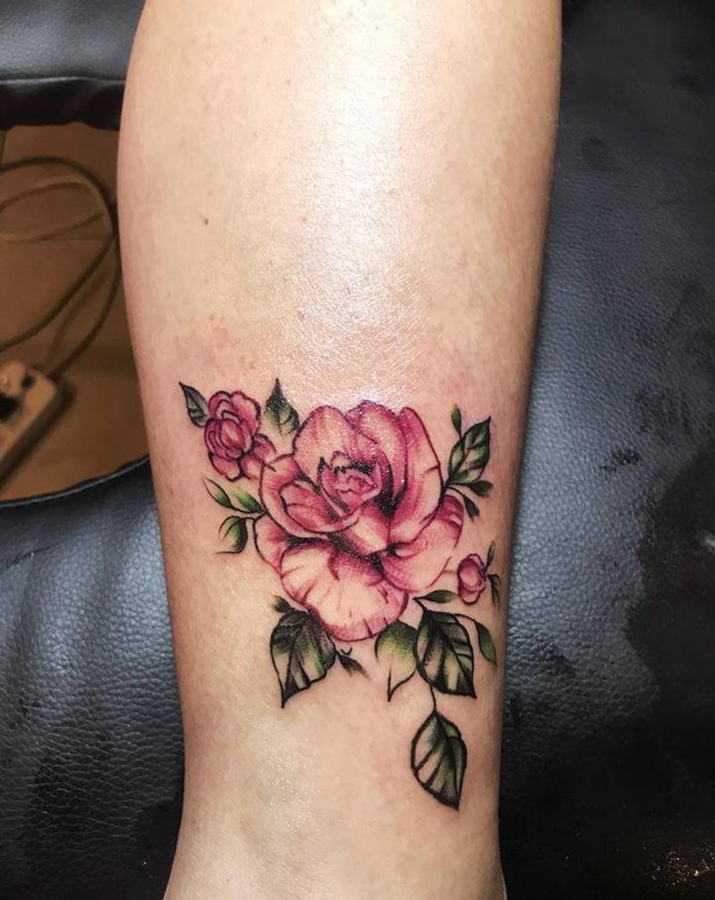 花花系列纹身图片_腿部肩部纹身图案