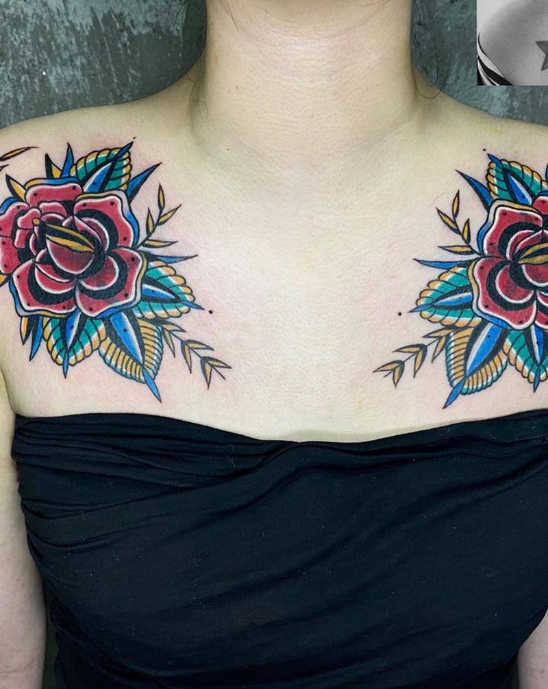 覆盖纹身图片_Old School纹身图案