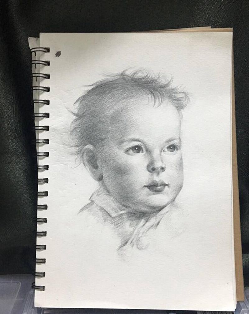 素描纹身图片_欧美写实纹身图案