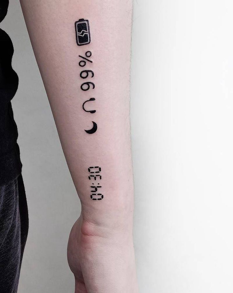 图标纹身图片_手臂图标纹身图案