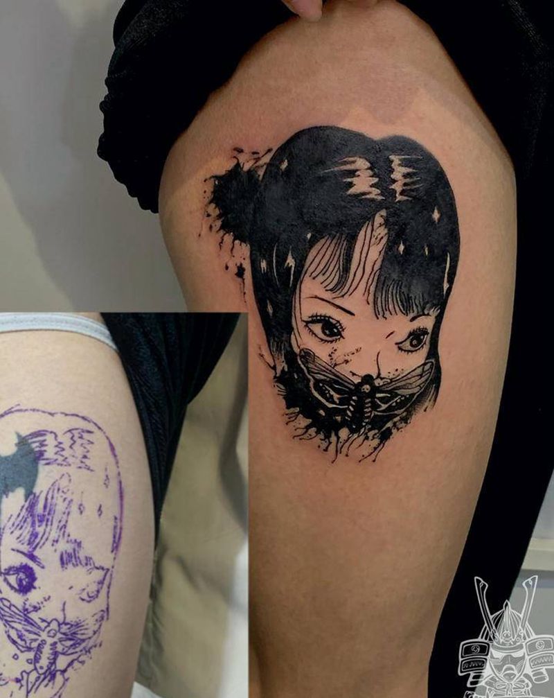 遮盖.纹身图片_腿部纹身图案