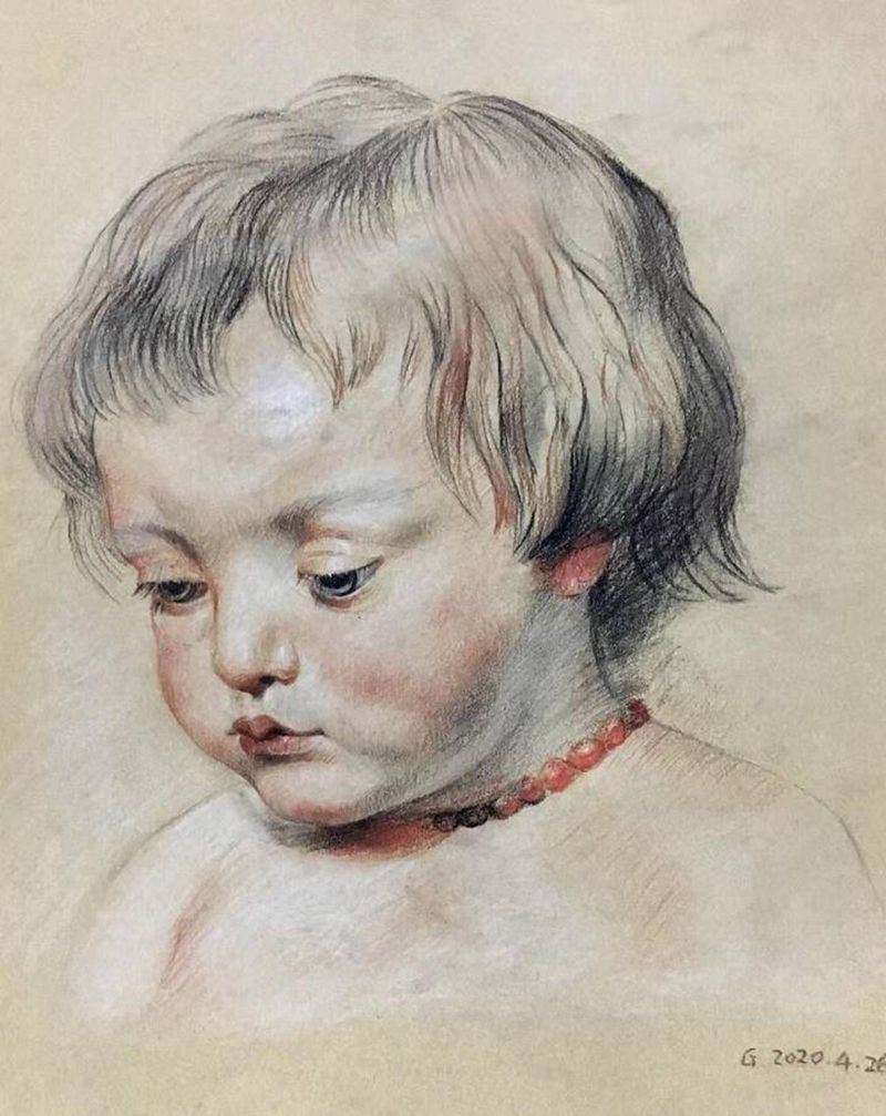 素描头像纹身图片_欧美写实纹身图案