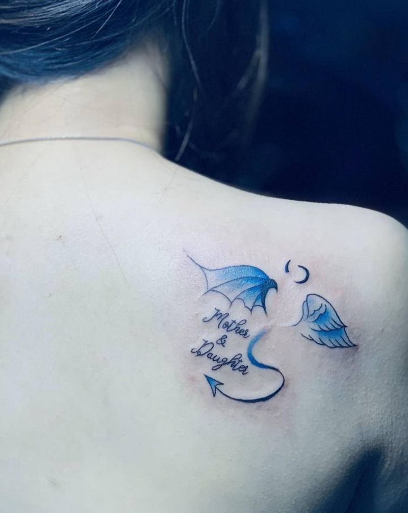 #小清新纹身#系列3⃣️纹身图片_肩部背部New School纹身图案