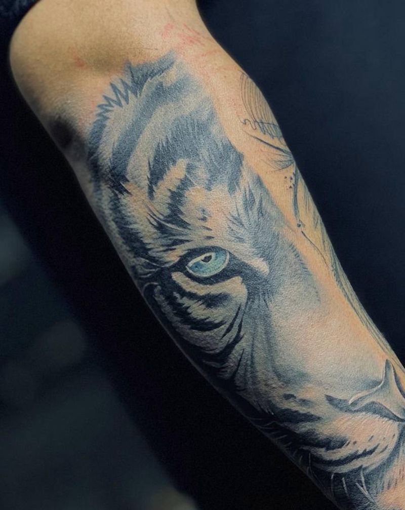 另外的写实风格系列:1⃣️纹身图片_手臂腿部New School纹身图案