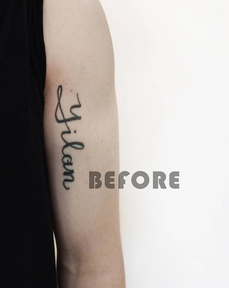 遮盖纹身图片_手臂欧美写实纹身图案