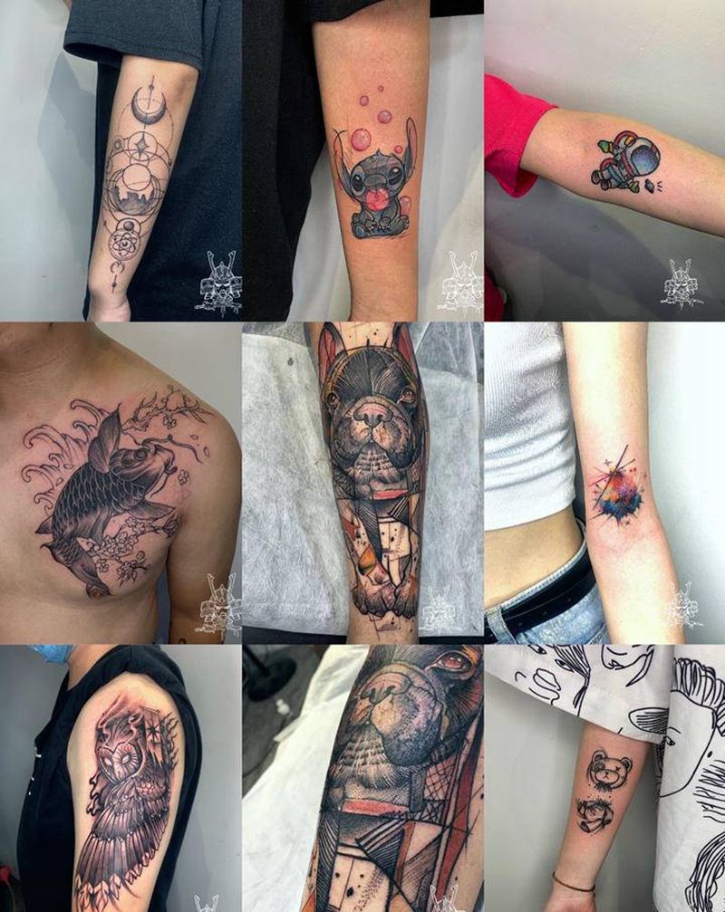 近期作品纹身图片_Old School纹身图案