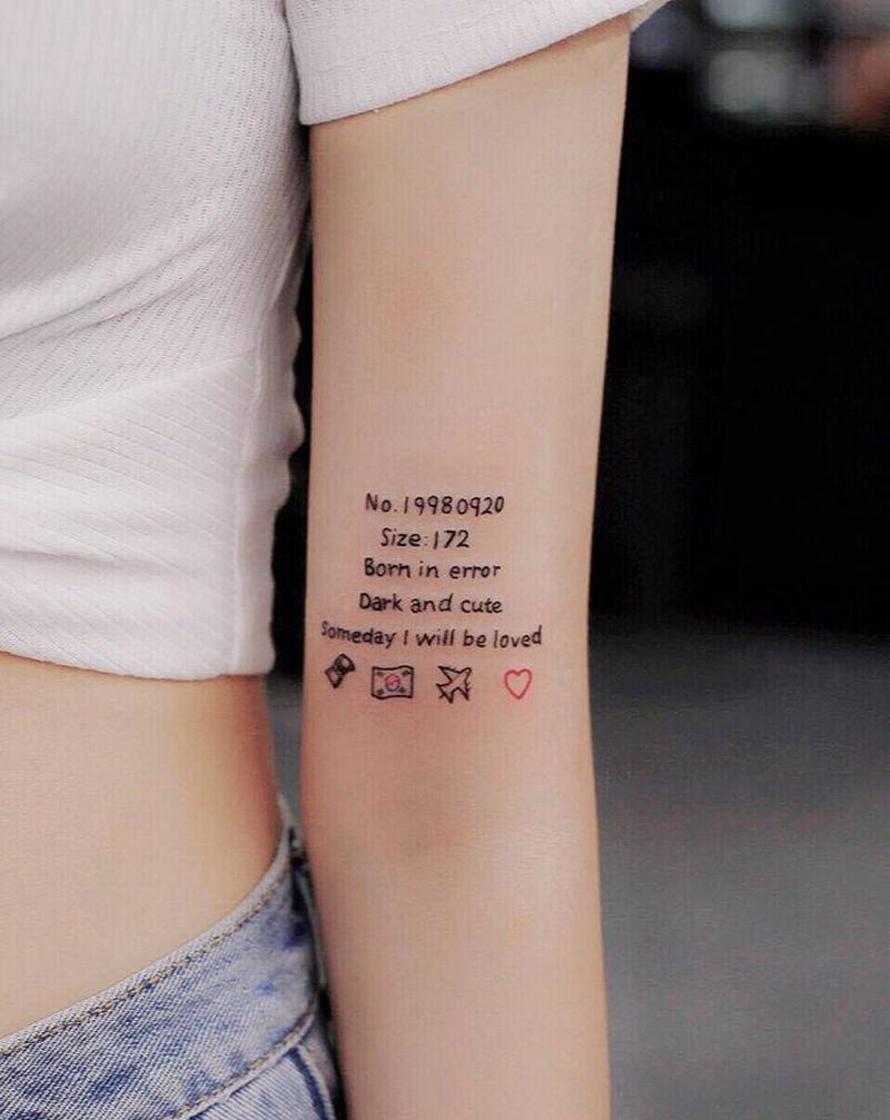 【小清新风】纹身图片_手臂纹身图案