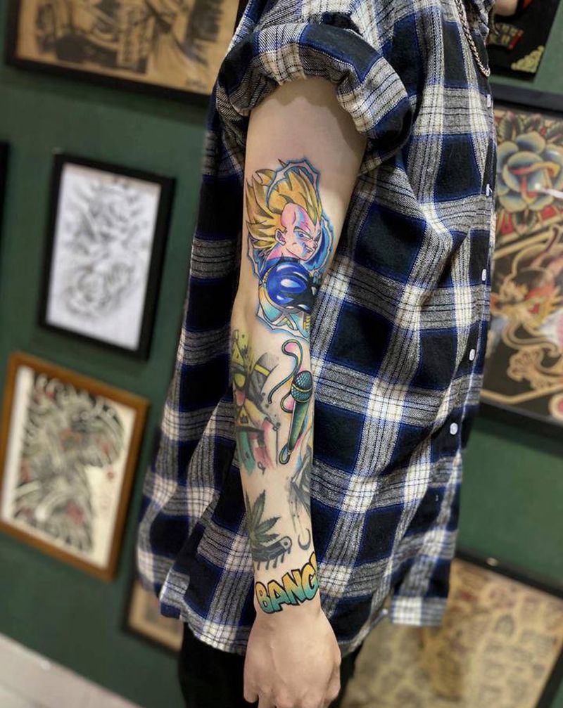 卡通纹身图片_手臂New School纹身图案