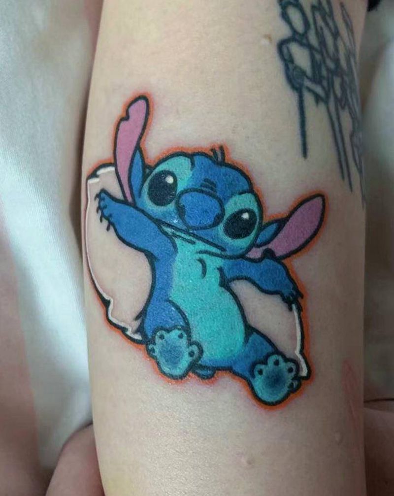 史迪仔纹身图片_手臂纹身图案