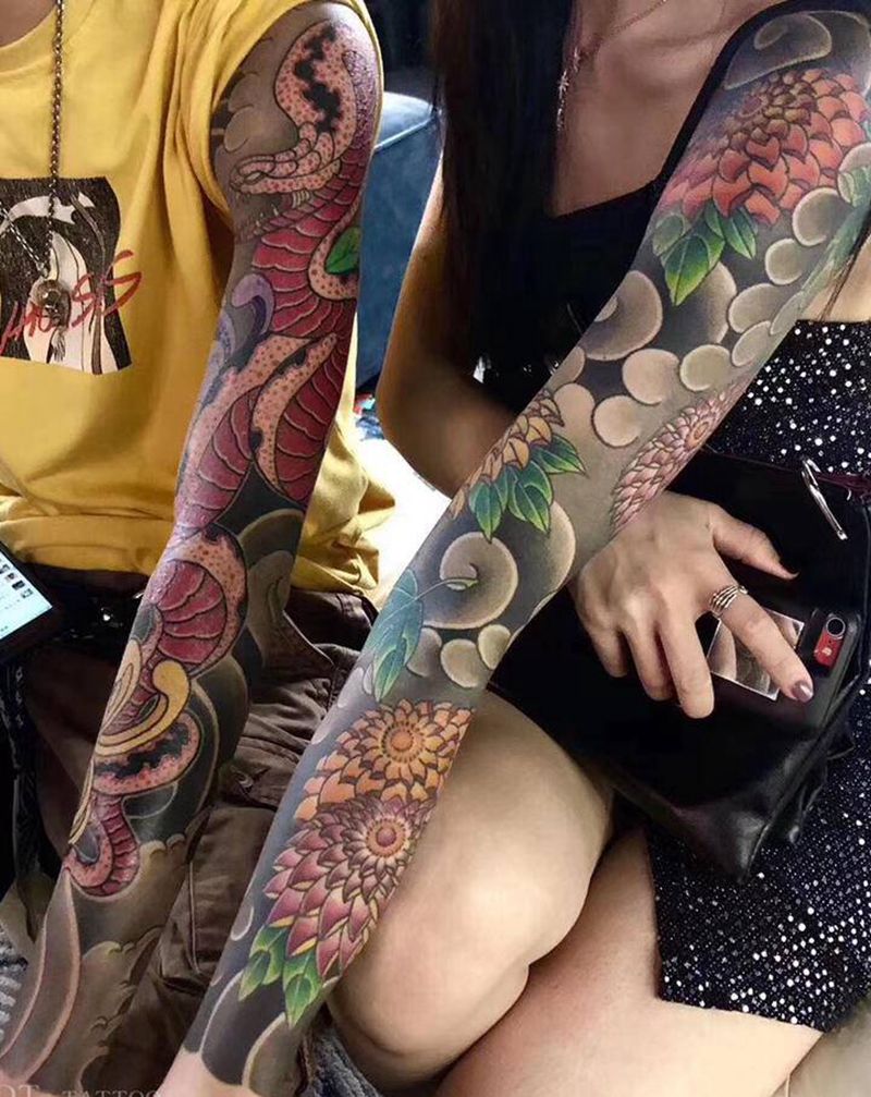 花臂-买家秀纹身图片_老传统纹身图案