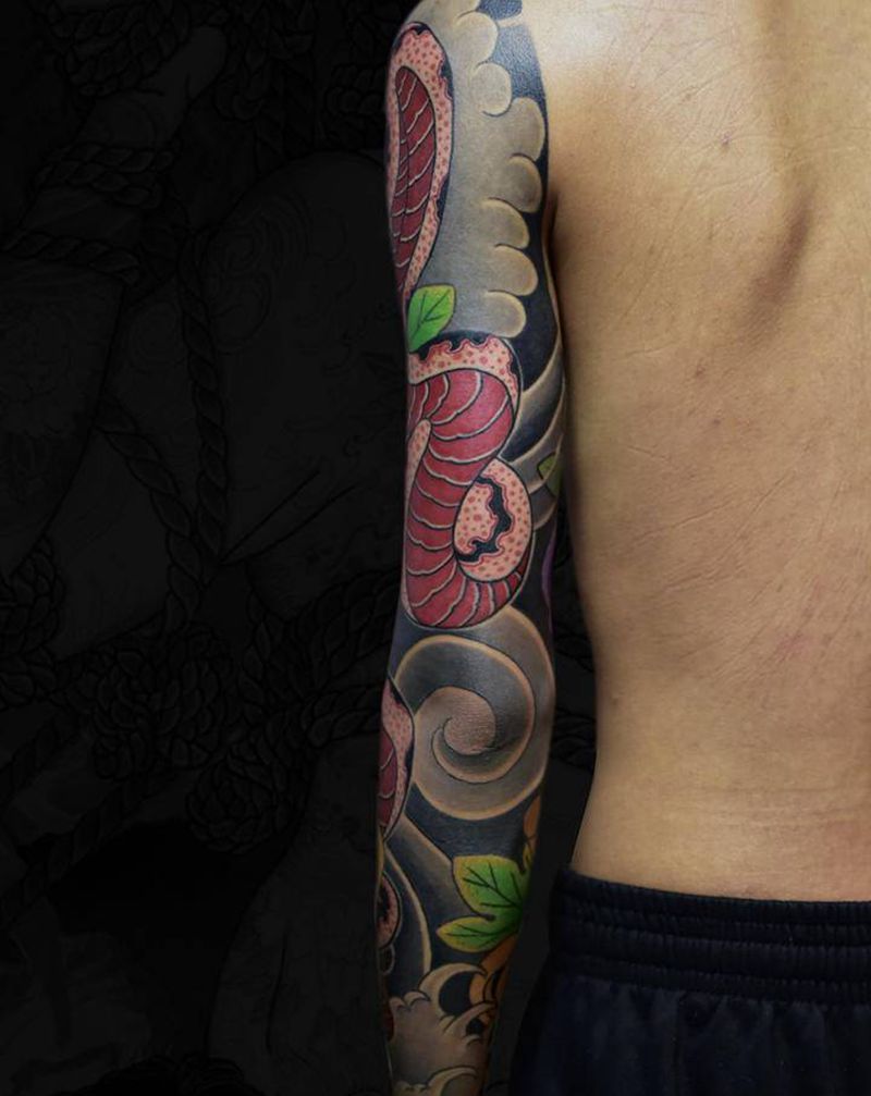 By彫泰纹身图片_老传统纹身图案