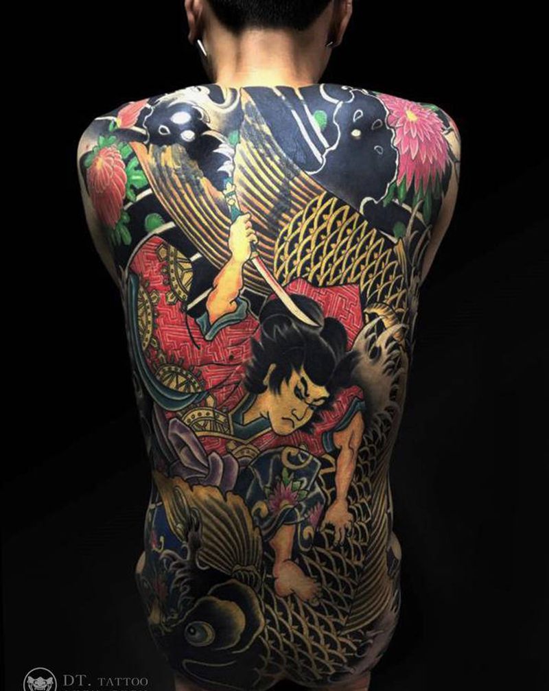 遮盖作品- By彫泰纹身图片_老传统纹身图案