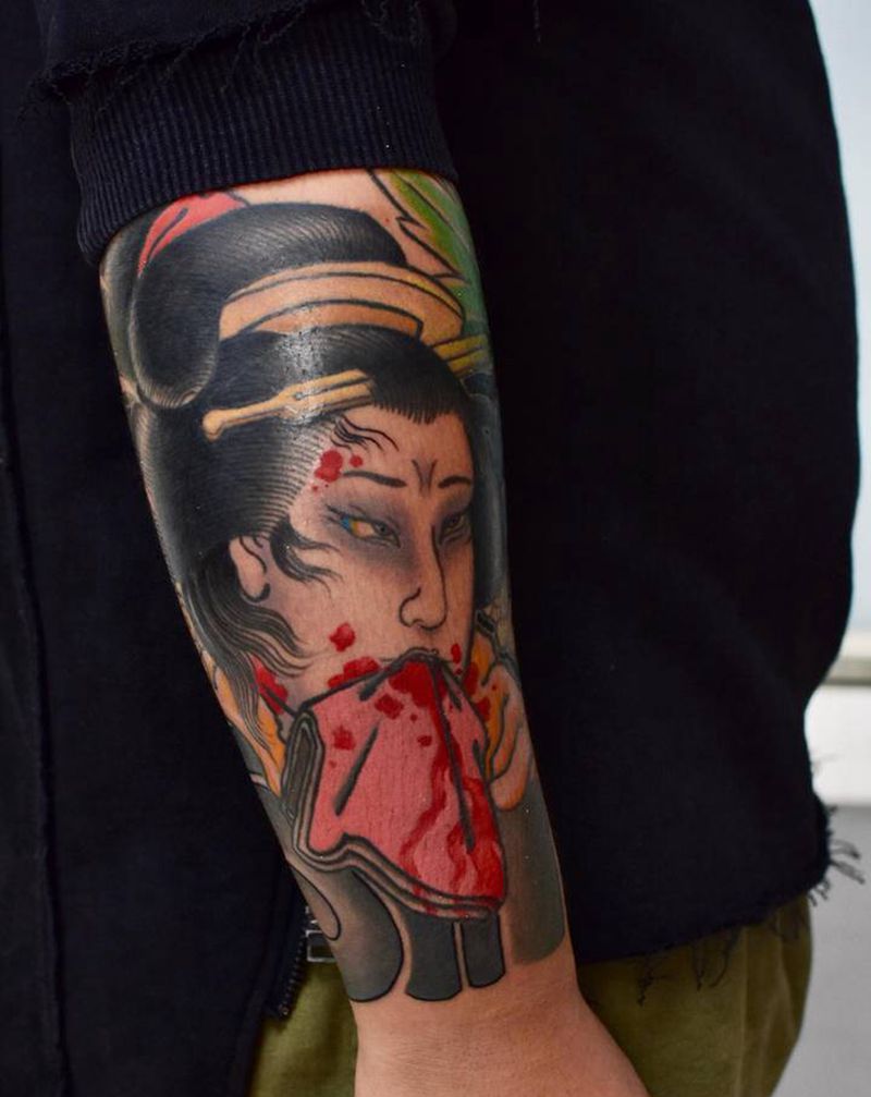 By彫泰纹身图片_老传统纹身图案