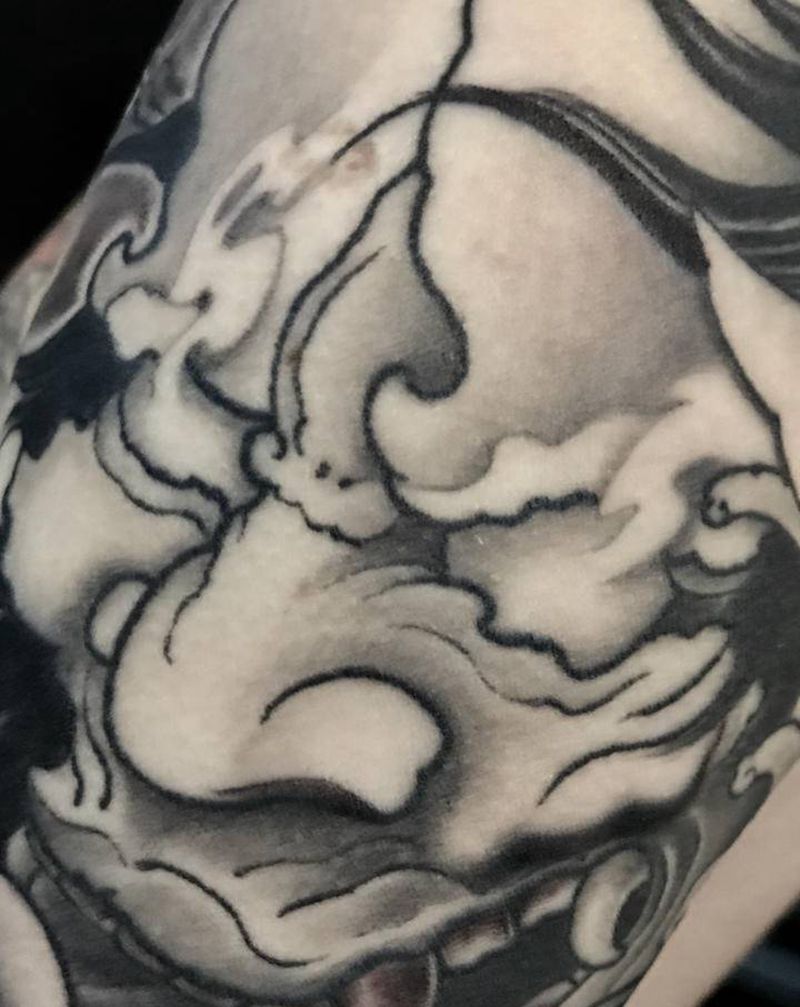 新传统般若。纹身图片_手臂新传统纹身图案